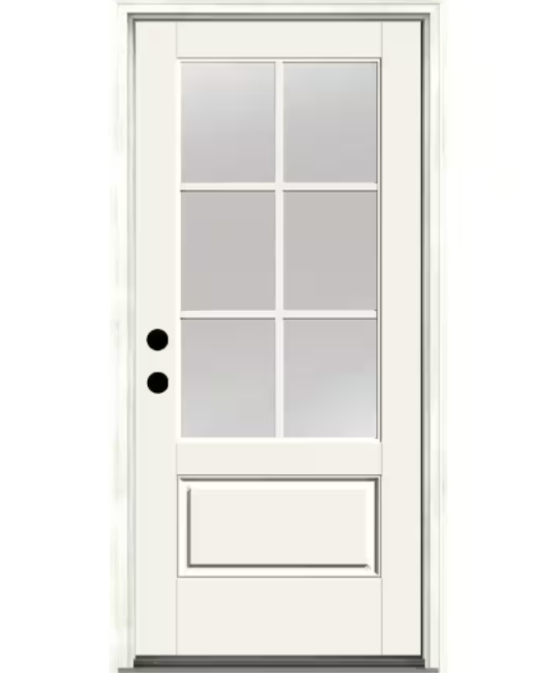 Single Fiberglass Door – Various Sizes & Finishes