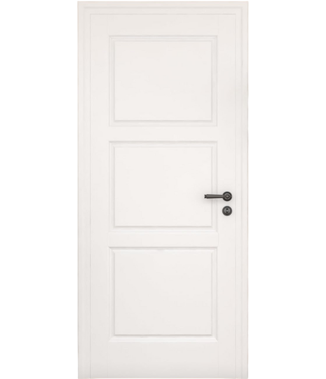 24x80 Interior Door – Solid Core 3-Panel Shaker Slab, White Primed