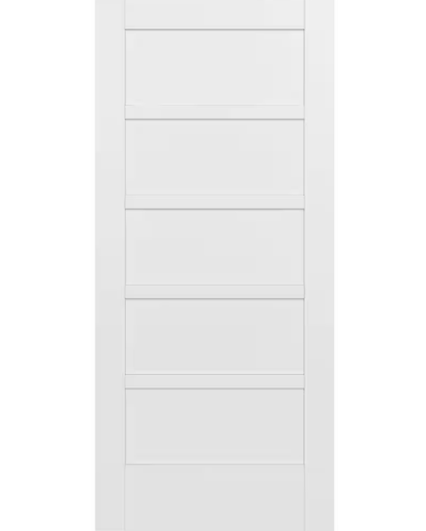 5-Panel Solid-Core Interior Door – 30×80″ Primed