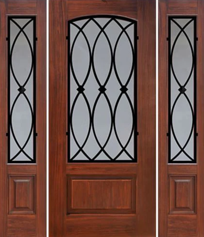 Arch-Lite Fiberglass Entry Door w/ Sidelites