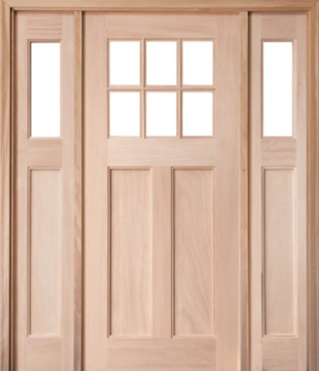 Craftsman 6-Lite Entry Door with Sidelite