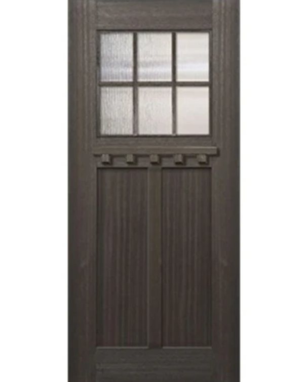 Craftsman 6-Lite Mahogany Entry Door