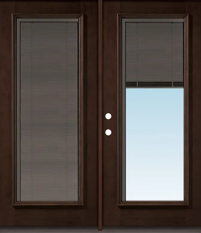 French Double Door – Full-Lite with Built-in Mini Blinds