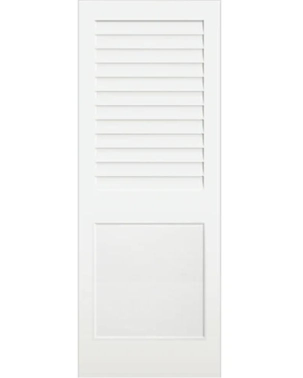 Shaker-Style Half-Louver Solid-Core Interior Door