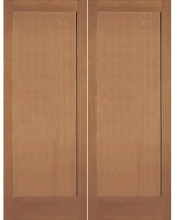 Shaker-Style Hemlock-Fir Double Interior Door
