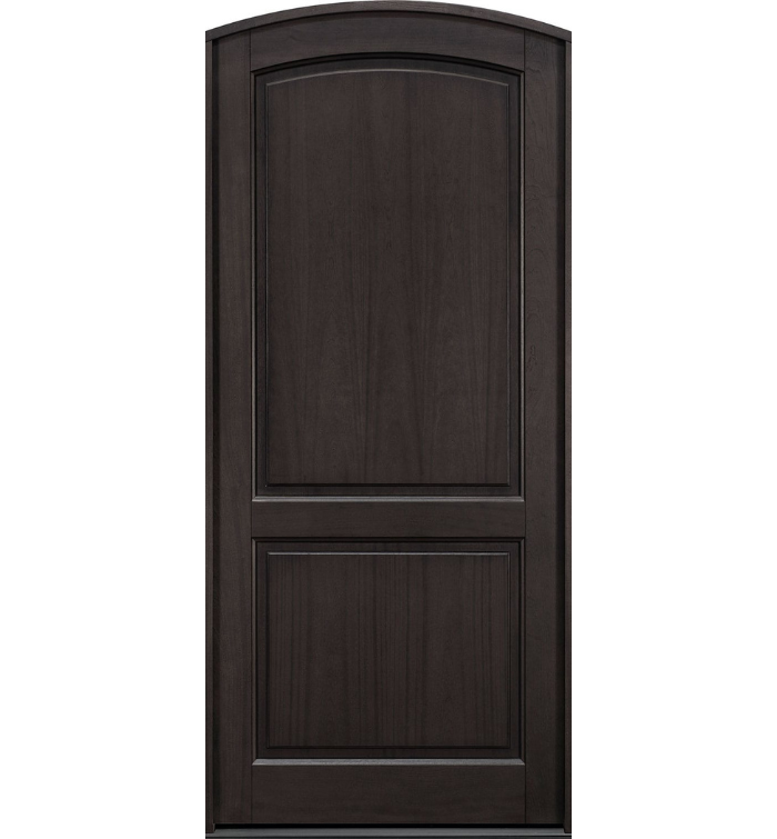Hand-Crafted Mahogany Single Front Door in Espresso Finish