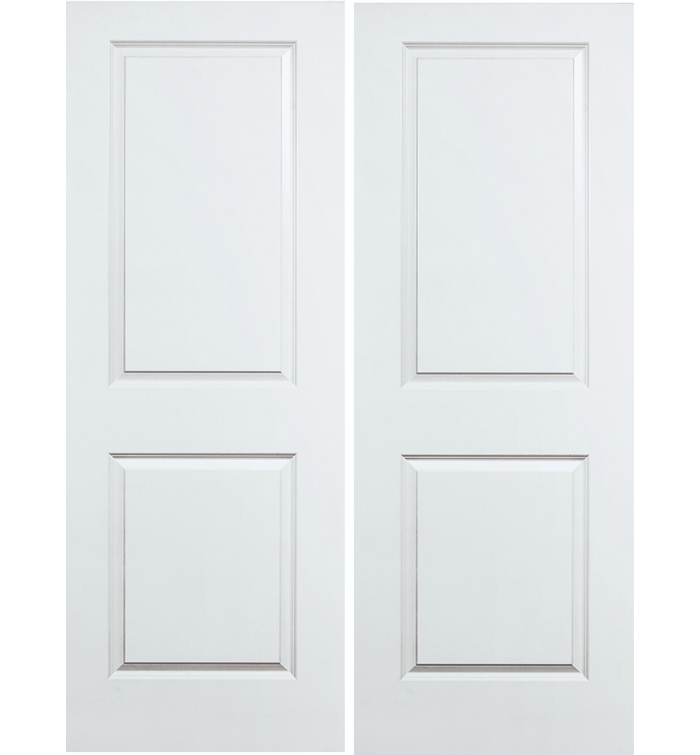 Interior Double Door – Hollow-Core 2-Panel Square-Top Smooth