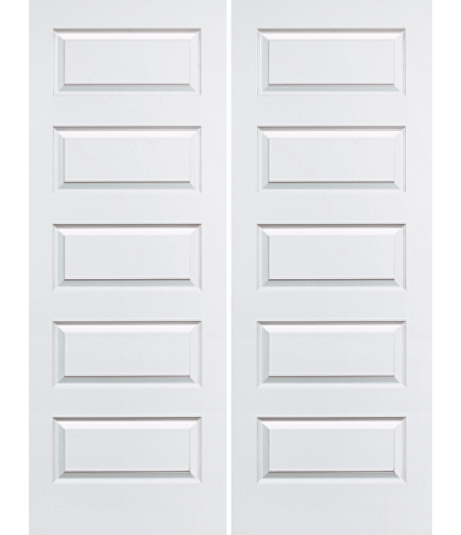 Interior Double Door – Solid-Core 5-Panel Raised Smooth