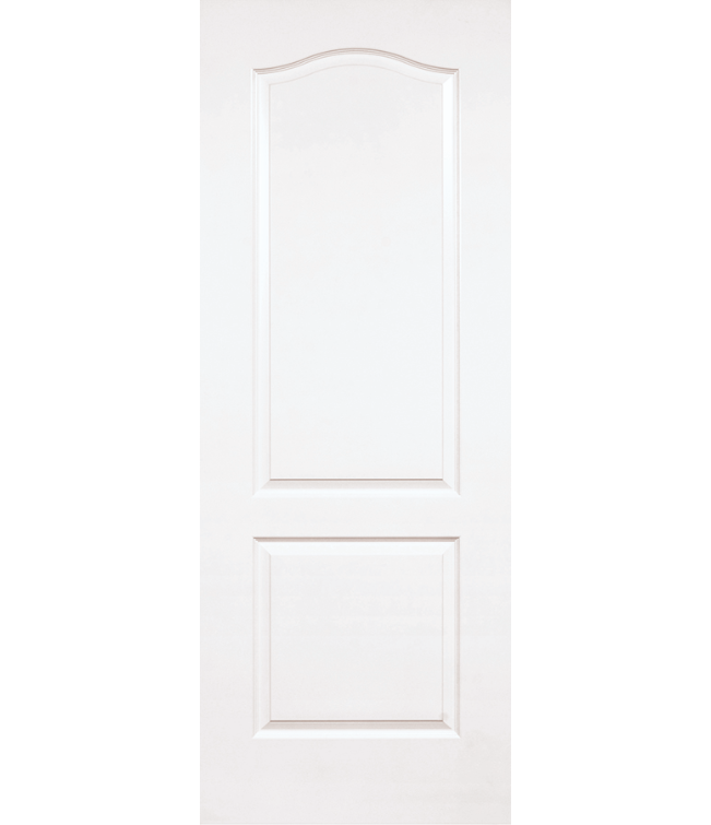 Interior Slab – Solid-Core 2-Panel Arch Textured Door