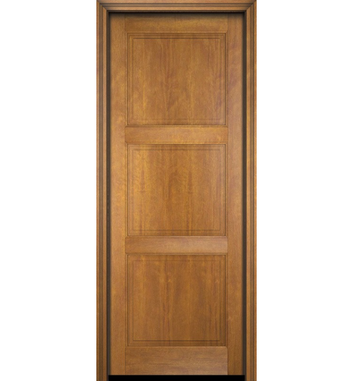 Interior Slab – Solid Mahogany 3-Raised-Panel
