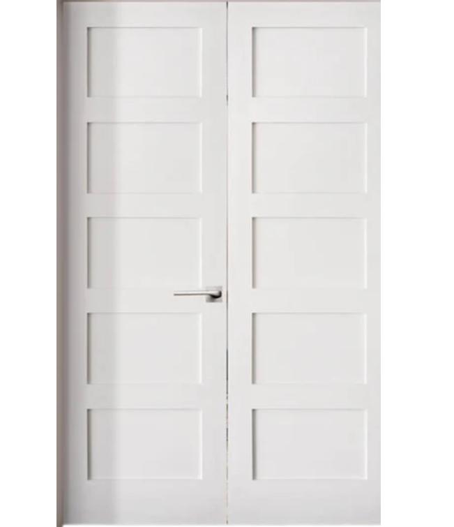 shaker-5panel-solid-core-mdf-double-door